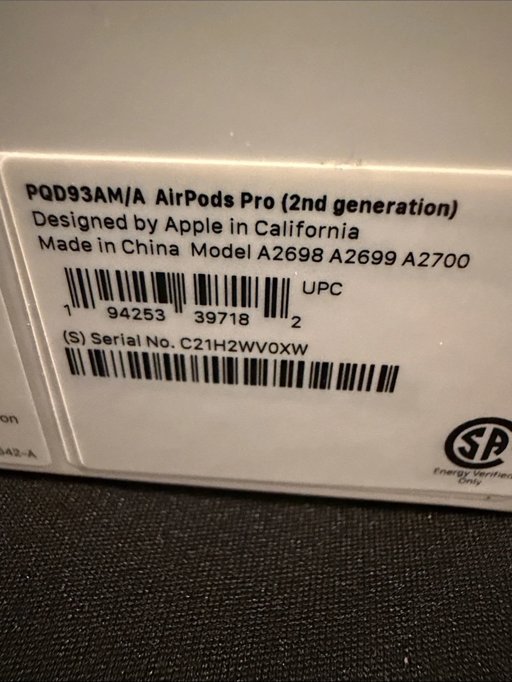 AirPods Pro White Wireless In-Ear Noise-Canceling Earbuds